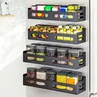 Magnetic Organizer Microwave Oven Side Shelf Spice Storage Rack for Refrigerator