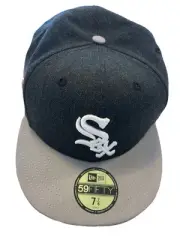 New Era 59Fifty Chicago White Sox 2005 World Series Patch Hat Black 7 7/8 NWT