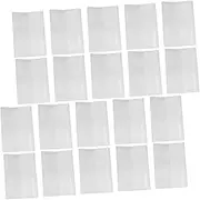 HOMSFOU 20pcs Book Sleeves Plastic Book Protectors for Textbooks Notebooks High Transparency