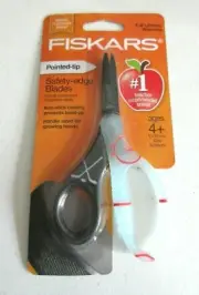 Fiskars MVP HOCKEY Stick Tape Scissors / School Pointed Tip Safety Edge NEW!