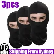3pcs Full Hat Face Mask Bike Motorcycle Biker Head Neck Balaclava Sun Protection