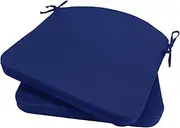 ＫＬＫＣＭＳ Bench Chair Cushion Garden Seat Pad with Ties Floor Pillow Tatami Cushion for Household, Blue
