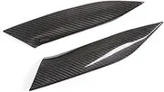 Real Carbon Fiber Car Center Console Both Side Panel Cover Sticker Trim Compatible for BMW G20 G28 Interior Auto Decoration Accessories(Black)