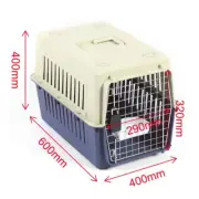 Petset Dog and Cat Pet Carrier Crate Airline Approved Travel Medium (Blue)