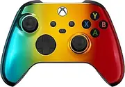 Custom Controllerzz Wireless Controller for Microsoft Xbox Series X/S & Xbox One - Custom Soft Touch Feel - Custom Xbox Series X/S Controller (X/S Rainbow Chrome)