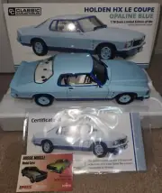 1:18 Classic Carlectables Holden HX LE Monaro Coupe Opaline Blue - 500 LE