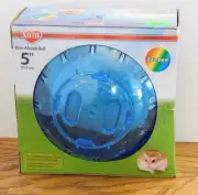 Kaytee Mini 5" Run-About Exercise Ball for Dwarf Hamster, Mice in Rainbow Blue