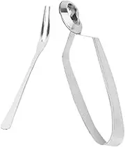 GRADENEVE Snail Fork Set Kitchen Tableware Waterproof Stainless Steel Tongs for Seafood Snail Eating