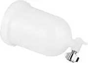 Spray Gun Pot High Hardness Plastic Paint Cup 400ml Side Feed Long Lasting Stainless Steel Connector White