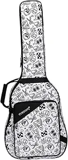 Hellery Guitar Gig Bag Guitar Storage Box Internal Fixation Strap Waterproof Backpack Electric Bass Bag, black