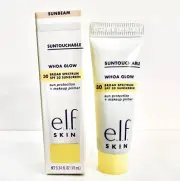Elf Suntouchable Whoa Glow Broad Spectrum SPF 30 Sunscreen in Sunbeam Mini 10 mL