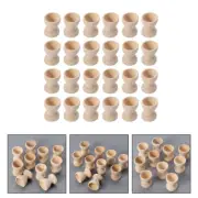 24 Pcs Wooden Egg Holder Cup Topper Holders Easter Cups