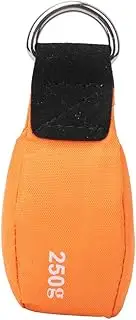 Outdoor Throw Weight Bag, Arborist Throw Weight Pouch Bag, Multi Purpose Throw Weight Bag, Orange Nylon Climbing Tree Throwing Rope Bag Small Sandbag for Rock Climbing