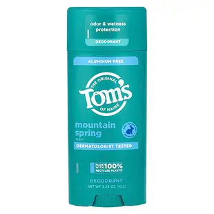 [iHerb] Tom's of Maine Aluminum Free Deodorant, Mountain Spring, 3.25 oz (92 g)