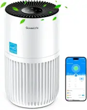 Mini Air Purifier , HEPA Smart Filter, with App Alexa Control, Portable, with 3