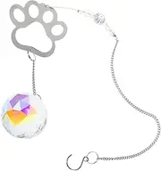 HANABASS Pet Memorial Suncatcher Ornament Dog Print Design Vibrant Colors for Use Heartfelt Present for Grieving Pet Owners