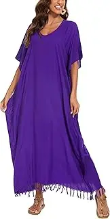 [Beautybatik] Women Solid Caftan Kaftan Loungewear Maxi Plus Size Long Loose Dress 18 to 26
