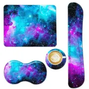 Keyboard Wrist Rest Support + Mouse Pad + Mouse Wrist Rest + Coaster, Ergonom...