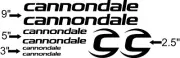 Custom Cannondale Bike Frame Decal Set. Pick Your Color. USA Seller!