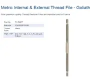 Metric Internal & External Thread File - Goliath