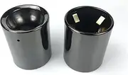 Compatible For Cooper R55 R56 R57 R58 R59 R60 R61 F54 F55 F56 F57 F60 No Drill Tail tip Tips Muffler Rear Exhaust Car Accessories(Black 2pc)