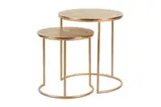 Society Home Coco Nesting Side Tables Bed Sofa End Coffee Table Set of 2