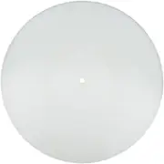 Generic Turntable Platter Mat, Turntable Slip Mat, Anti Static Improves Sound 12inch Silicone Records Pad for Home Records Players, White