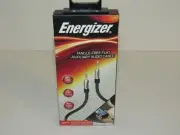 NEW Energizer Tangle Free Flat Auxiliary Aux Audio Cable 8ft