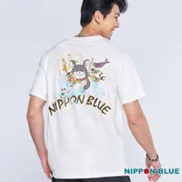 在飛比找蝦皮商城優惠-BLUE WAY 日本藍 - 男款 棒系列龍貓賜福印花短TE