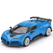 Mini GT 1:64 Diecast Model Car Bugatti Centodieci Blu Bugatti Blue
