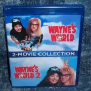 NEW WAYNE'S WORLD 1 & 2 DOUBLE FEATURE 2 FILM COMEDY MOVIE BLU RAY COLLECTION