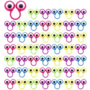 JOVITEC 48 Pcs Eye Finger Puppets Toys Set Eyeball Rings Eye on Rings for Kid...