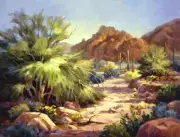 Southwest Cactus Accent & Decor Tile Maxine Johnston Landscape Art RW-MJA004AT