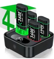 Charger for Xbox One Controller Battery Pack with 4X3600Mwh USB Rechargeable Xbo