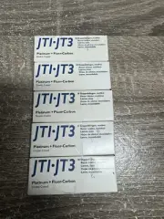 NOS NEW JTI JT3 Platinum Flour-Carbon Double Coated Blades Razor Lot 5