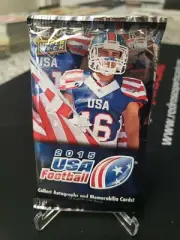 2015 Upper Deck USA Football Hobby Pack! 6 Cards Ea 12 Hits Per Box Auto Relic