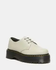 Dr Martens 1461 Quad II Pisa Leather Oxford Shoes Beige 31167773