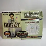 Borat Exclusive 2 Pack DVD XL Shirt Combo Kazakhstan DVD Rare Sealed Brand New