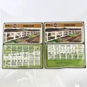 AIRFIX OO/HO Railway Fencing & Gates Model Kit Trackside Accessories SET OF 2