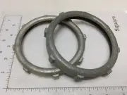 LOT OF 2 MALLEABLE IRON LOCKNUTS 4" (NOS)