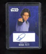 Star Wars Evolution Autograph Gold Daniel Logan as Boba Fett # 6/25
