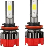 CHILDWEET 2Pcs LED Headlight Mini Integrated Car Floodlight Durable Casing Easy Install High Brightness for Trucks Boats Tractors Impact Resistant