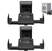 Générique Audio Speaker Mount, Metal Speaker Wall Mount, 10.63x6.1x3.54 inch, Brackets Designed Bookshelves, Adjustable Hold Speakers, Surround Sound Holder for Home and Studio Use (Black)
