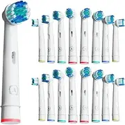 Replacement Toothbrush Heads, Compatible For Oral-B Braun Electric Precision Clean Brush Heads Refill For 7000/Pro 1000/9600/ 5000/3000/8000(16pcs)