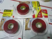 3 x 3M Scotch Permanent Double-Sided Mounting Tape Transparent Lot *A122