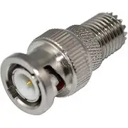 BNC Male Plug to Mini UHF Female Jack straight RF Coaxial Adapter Connector new
