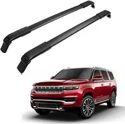 Titopena Cross Bars Fit for Jeep Grand Wagoneer 2022 2023 Roof Rack Side Rails Luggage Kayak Canoe Bike (Black)