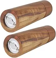 FUNNETOYU 1Set Manual Pepper and Salt Mill Grinder with Core for Seasoning for Kitchen Use and Table Decor Cylindrical Design