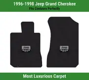 Lloyd Luxe Front Carpet Mats for '96-98 Jeep Grand Cherokee w/Jeep Grill Logo (for: Jeep)