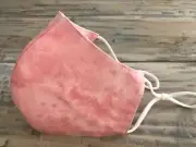 Face Mask 3 Layers - Pink Clouds - Reusable & washable with filter pocket